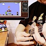Super Mario Bros. overworld music on the ukulele!