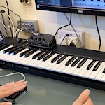 e-theremin through guitar effects sounds wicked!