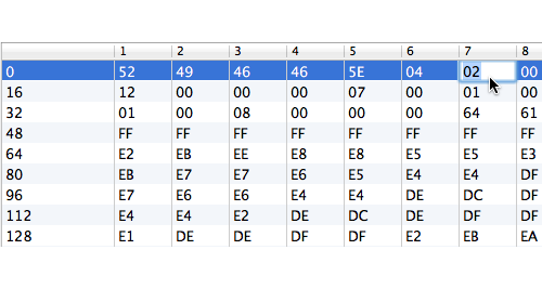 Settings screen