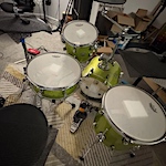 Acoustic to electric (A2E) piezo drum conversion