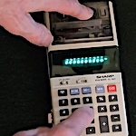 Double oscillator synth from vintage calculator