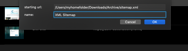 Adding XML sitemap for testing