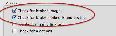 testing images and linked files in settings