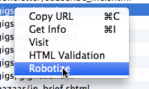 Scrutiny Robotize feature